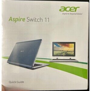 Acer Aspire Switch 11 Laptop Quick Guide brand new
